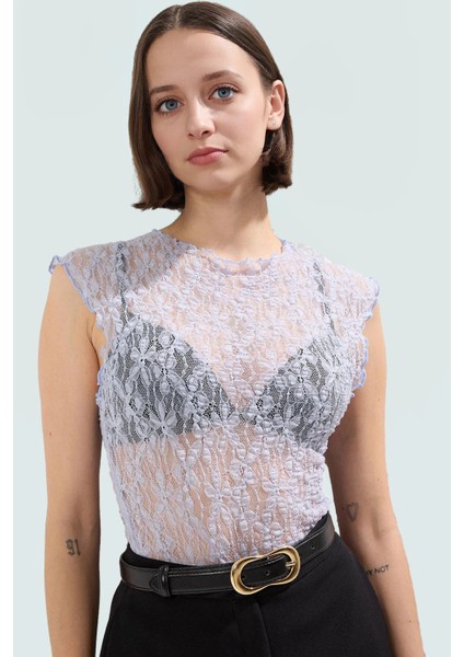 Rahat ve Şık Dantelli Örme Bluz Yaz Günleri Için Ideal Seçim Modern Stil Özel Tasarım fiyatları