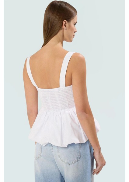 Rahat Bluz Balon Etekli Casual Stil Polyester Pamuk Karışımı Konforlu Kesim Yüksek Kalite modelleri