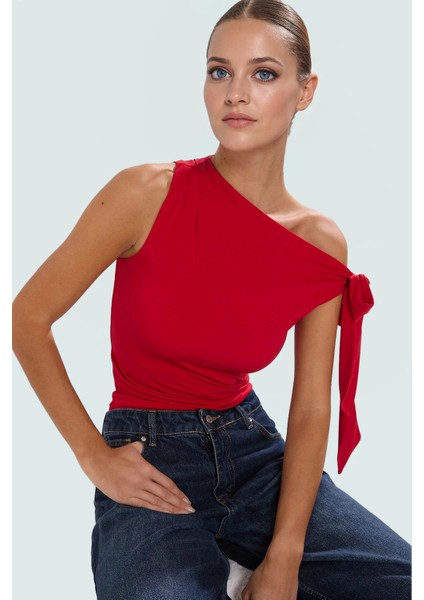 Rahat ve Şık Örme Bluz Regular Boy Fitted Kalıp Polyester Elastan Karışımı Özel Tasarım