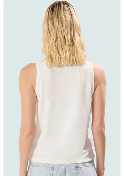 Regular Kalıp Kolsuz Bluz %96 Polyester %4 Elastan Polo Yaka Rahat Yazlık Zarifane Tasarım modelleri