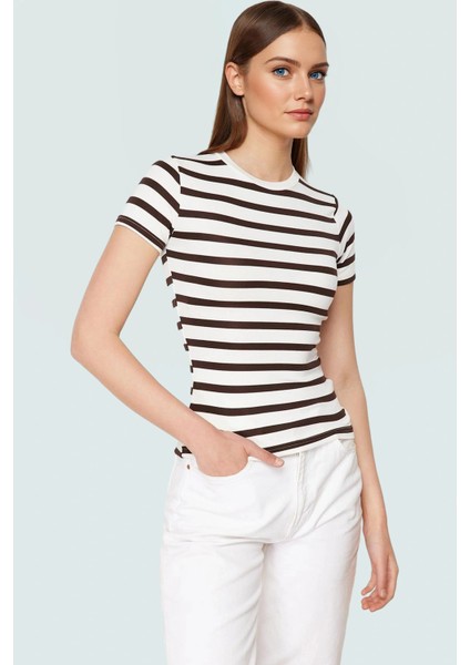 Rahat Günlük Stil Fitted Bluz Vücut Oturan Pamuklu Viskoz Ribana Modern Premium Kalite fiyatları