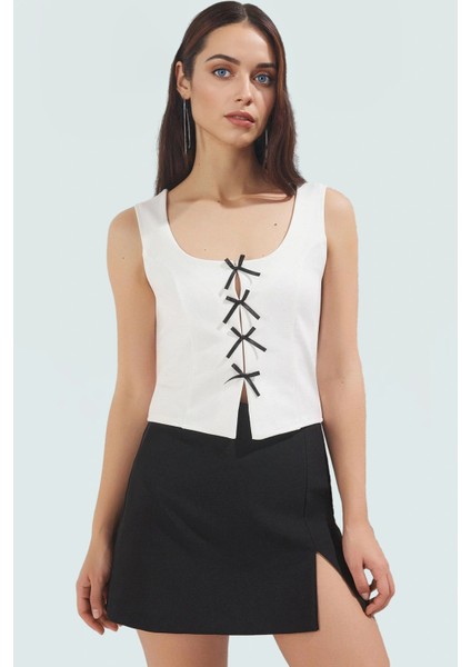 Kolsuz Bluz Yazlık Casual Fitted Interlok Örme Kumaş Özenle Seçilmiş Kaliteli Işçilik fiyatları