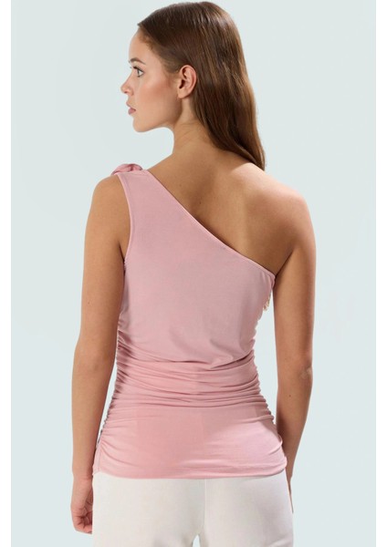 Tek Kol Kolsuz Fitted Örme Bluz Şık Tasarım Yaz Için Premium Kalite Zarifane modelleri
