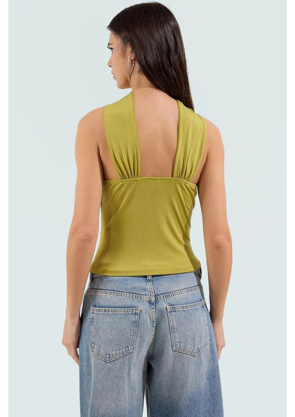 Basic Kolsuz Örme Bluz V Yaka Fitted Kalıp Günlük Kullanım Profesyonel Görünüm modelleri