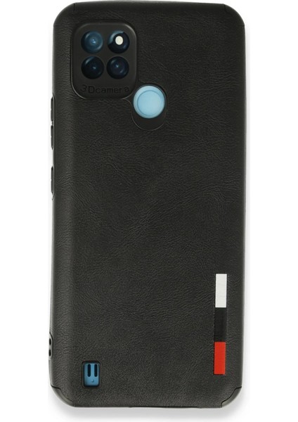 Realme C25Y Kılıf Loop Deri Silikon - Siyah Svlrs