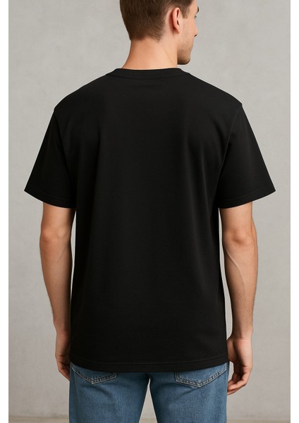 Iron Rıder Baskılı Oversize Unisex T-Shirt %100 Pamuk modelleri