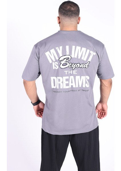 Fitsize - My Limits Erkek Dar Kesim Sporcu Tişört - Fitness & Antrenman Giyim - %100 Pamuklu Kumaş fiyatları