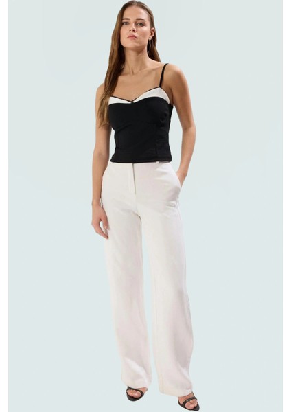 Yazlık Dantelli Fitted Bluz %98 Polyester Rahat ve Şık Günlük Kullanım Için Özel Tasarım