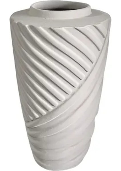 Tierra Mat Krem Seramik Dekoratif Anatolia Vazo – Bohem & Minimal Stil, Modern Ev Aksesuarı, 18X32 cm fiyatları