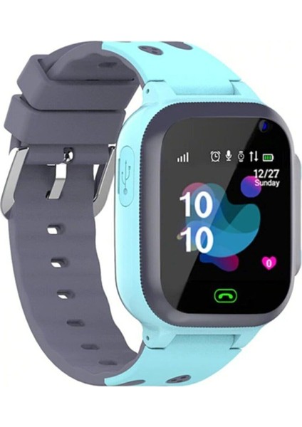 Mavi Akıllı Çocuk Saati, Konum Takipli, ve Sos Özellikleriyle Güvenli Kullanım