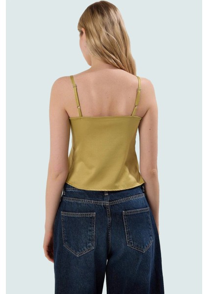 Regular Kalıp Saten Bluz Kolsuz Ince Askılı Rahat Günlük Kaliteli Işçilik Modern Stil modelleri