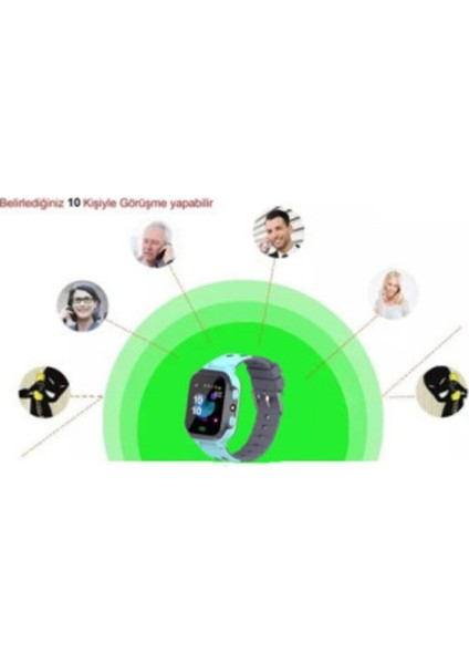 Mavi Akıllı Çocuk Saati, Konum Takipli, ve Sos Özellikleriyle Güvenli Kullanım fırsatları