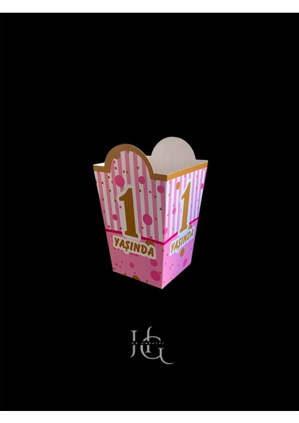 1 Yaş Temalı Popcorn Mısır Kutusu, Patlamış Mısır Kutusu , Küçük Boy, 8 Adet fiyatları