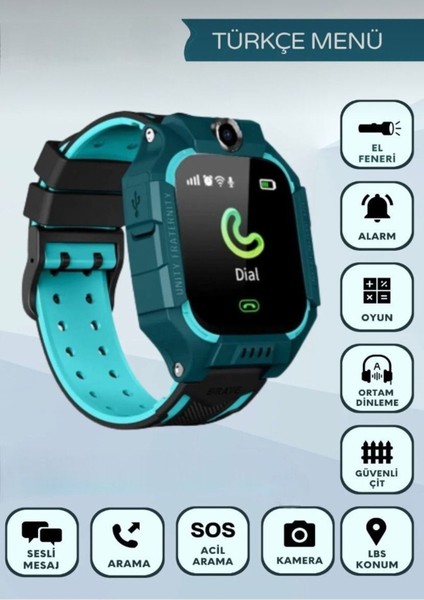Yeşil Sim Kartlı Çocuk Akıllı Saat, Eğlenceli ve Güvenli Iletişim Için Ideal