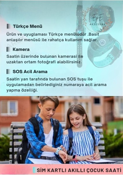 Yeşil Sim Kartlı Çocuk Akıllı Saat, Eğlenceli ve Güvenli Iletişim Için Ideal