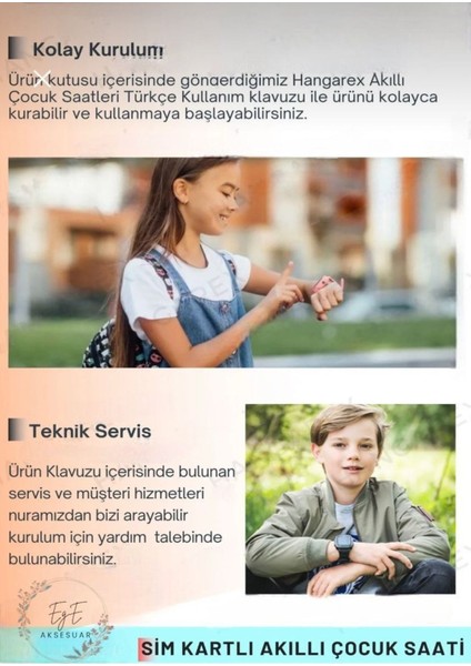 Yeşil Sim Kartlı Çocuk Akıllı Saat, Eğlenceli ve Güvenli Iletişim Için Ideal