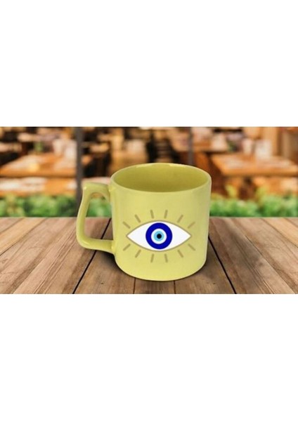 Renkli Göz Desenli 2'li Fincan Seti, Şık ve Canlı Tasarım fiyatları