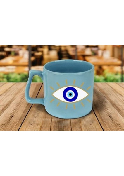 Renkli Göz Desenli 2'li Fincan Seti, Şık ve Canlı Tasarım modelleri