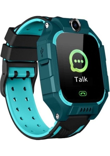 Koyu Yeşil Akıllı Çocuk Saati, ve Takip Özellikli, Güvenli ve Eğlenceli