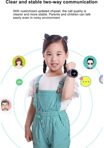 Koyu Yeşil Akıllı Çocuk Saati, ve Takip Özellikli, Güvenli ve Eğlenceli modelleri