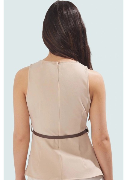 Kolsuz Bluz Finike Dokuma Slim Fit Bisiklet Yaka Özel Tasarım Yüksek Kalite modelleri