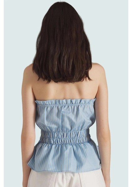 Rahat ve Şık Çizgili Kolsuz Bluz Yazlık Terrycotton Kumaş Trend Tasarım modelleri