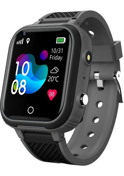 Siyah 3g Sim Kartlı Akıllı Çocuk Saati, Konum, Kamera, Video Özellikli, Btk Kayıtlı