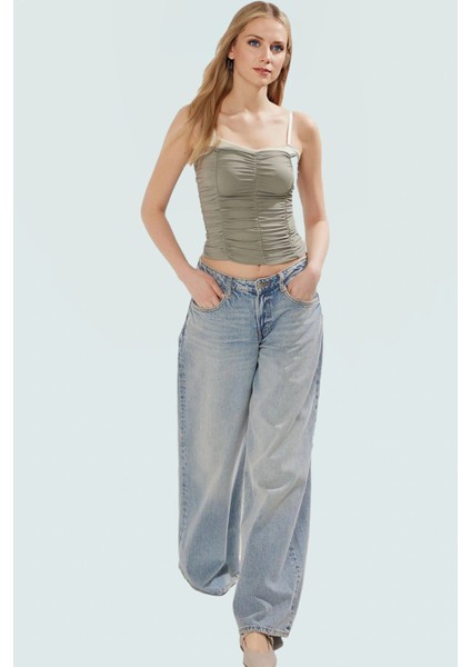 Crop Bluz Dantel Detaylı Örme Poliamid Yazlık Fitted Trend Tasarım Profesyonel Görünüm fiyatları