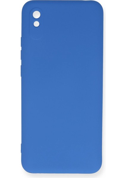 Xiaomi Redmi 9A Kılıf Nano Içi Kadife Silikon - Mavi Svlrs