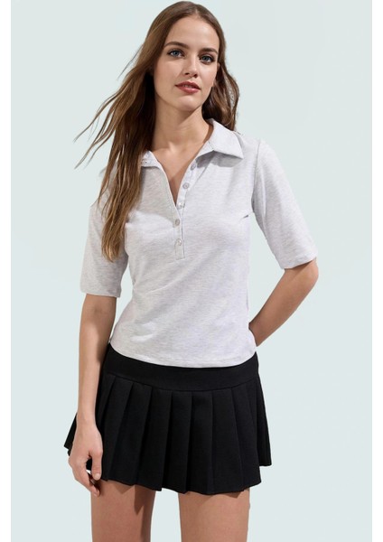 Yazlık Pamuklu Bluz Polo Yaka Fitted Truvakar Kol Rahat Kesim Yüksek Kalite Kullanım fiyatları