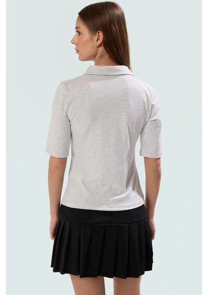 Yazlık Pamuklu Bluz Polo Yaka Fitted Truvakar Kol Rahat Kesim Yüksek Kalite Kullanım modelleri