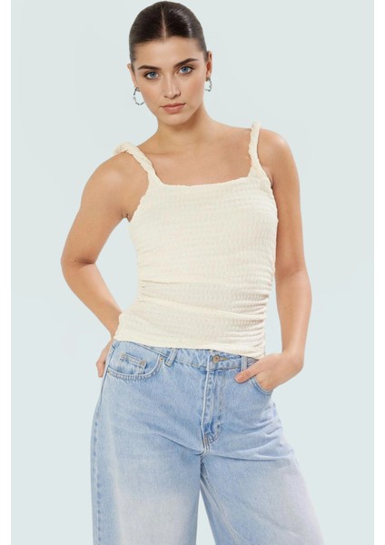 Kolsuz Bluz %58 Pamuk Kare Yaka Fitted Yaz Için Mükemmel Zarifane Tasarım Premium Kalite modelleri