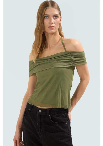 Bağlama Detaylı Fitted Örme Bluz Rahatlık ve Şıklığı Bir Arada Zarifane Tasarım Şık Görünüm fiyatları