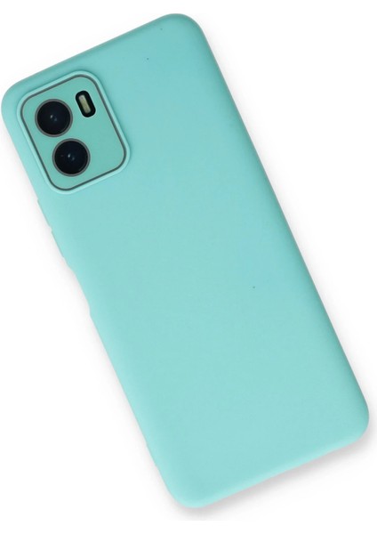 Vivo Y15S Kılıf Lansman Glass Kapak - Turkuaz Svlrs modelleri