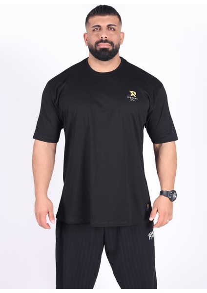 Fitsize - My Limits Erkek Dar Kesim Sporcu Tişört - Fitness & Antrenman Giyim - %100 Pamuklu Kumaş