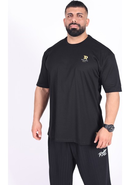 Fitsize - My Limits Erkek Dar Kesim Sporcu Tişört - Fitness & Antrenman Giyim - %100 Pamuklu Kumaş fırsatları