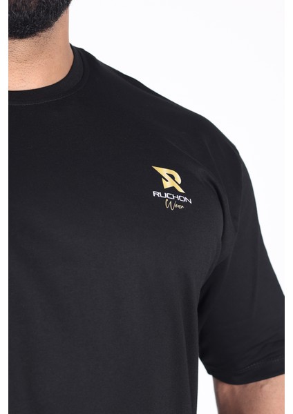 Fitsize - My Limits Erkek Dar Kesim Sporcu Tişört - Fitness & Antrenman Giyim - %100 Pamuklu Kumaş indirimleri