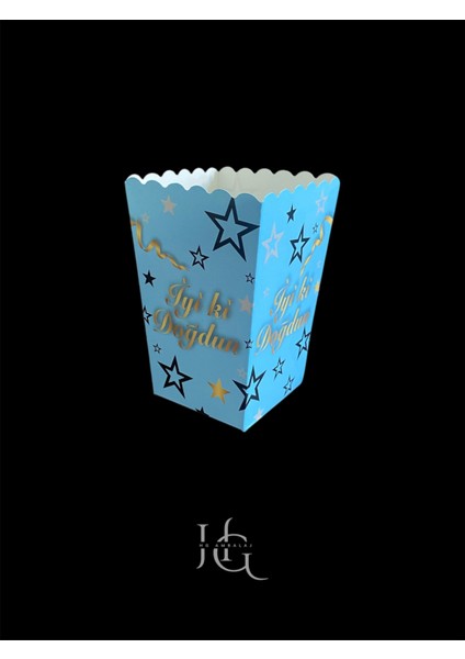 Iyiki Doğdun Temalı Popcorn Mısır Kutusu, Patlamış Mısır Kutusu , Küçük Boy, 8 Adet fiyatları