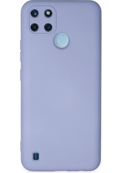 Realme C25Y Kılıf Nano Içi Kadife Silikon - Lila Svlrs