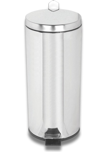 30 Litre Krom Pedallı Çöp Kovası