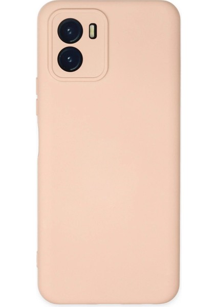 Vivo Y15S Kılıf Nano Içi Kadife Silikon - Pudra Svlrs