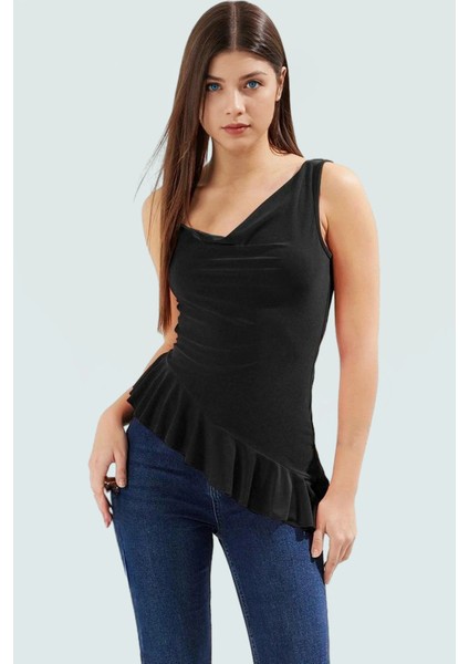 Fitted Kalıp Sandy Dokuma Bluz Rahatlık ve Şıklık Bir Arada Modern Stil