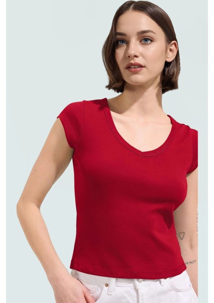 Vücuda Oturan Pamuklu Ribana Bluz Şık ve Rahat Yazlık Uzun Ömürlü Kullanım Trend Tasarım fiyatları