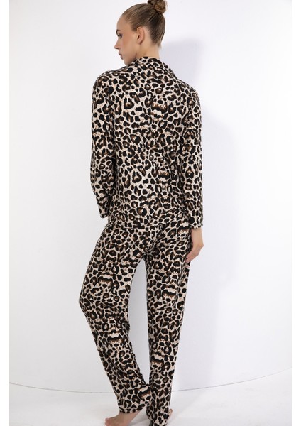 Kadın Boydan Düğmeli Süet Pijama Takımı fiyatları