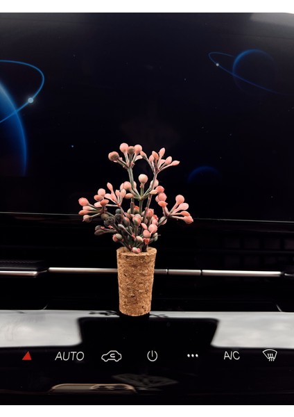 Dekoratif Mini Araç Kokusu|el Yapımı Mantar Saksı Çiçek Araba Klima Süsü|koku Difüzörü(Kokusuz) fırsatları