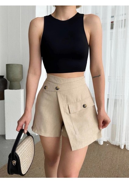 Tek Cepli Şort Etek modelleri