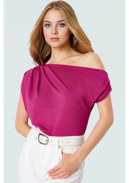 Regular Kalıp Polyester Bluz Yazlık Şıklık Seçkin Malzeme