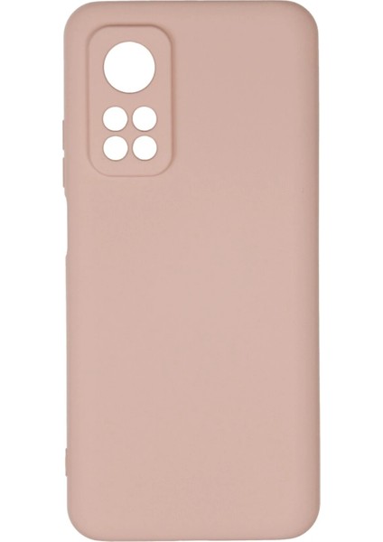 Xiaomi Mi 10T Kılıf Nano Içi Kadife Silikon - Pudra Svlrs