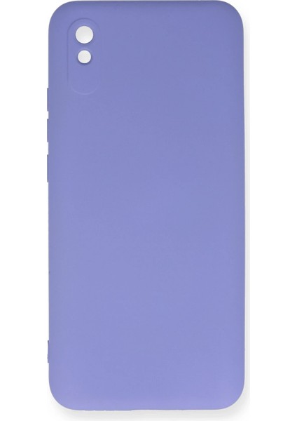 Xiaomi Redmi 9A Kılıf Nano Içi Kadife Silikon - Lila Svlrs