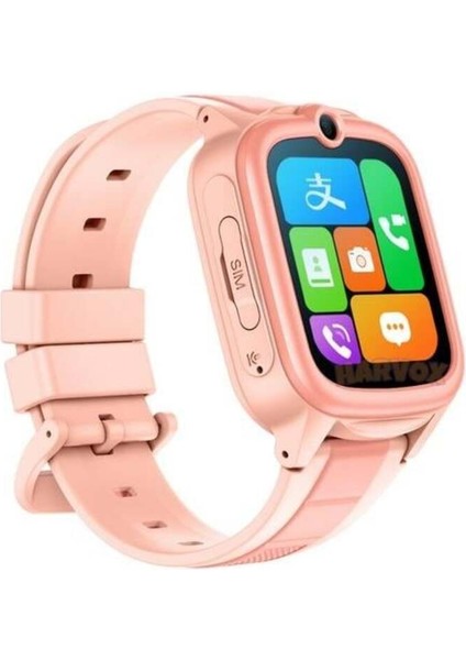 Pembe Çocuk Akıllı Saat, 4g Bağlantılı, Eğlenceli ve Güvenli Tasarım modelleri